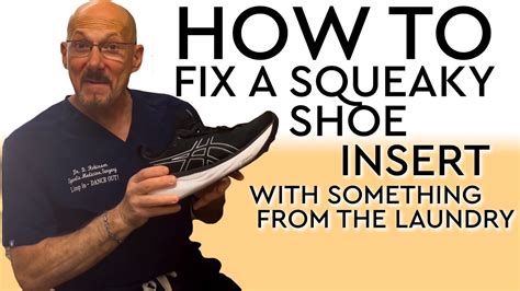 how to fix squeaky orthotics.